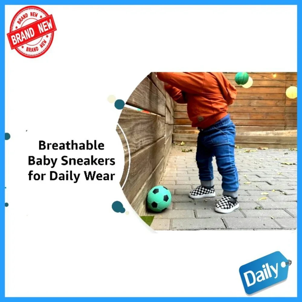 Infant First Walker Shoes Slip On Sneakers 6-24 Months